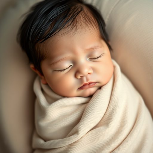 AI-generated future baby portrait
