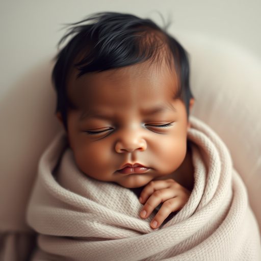AI-generated future baby portrait